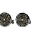 Cufflinks - Two-Tone Celtic Round